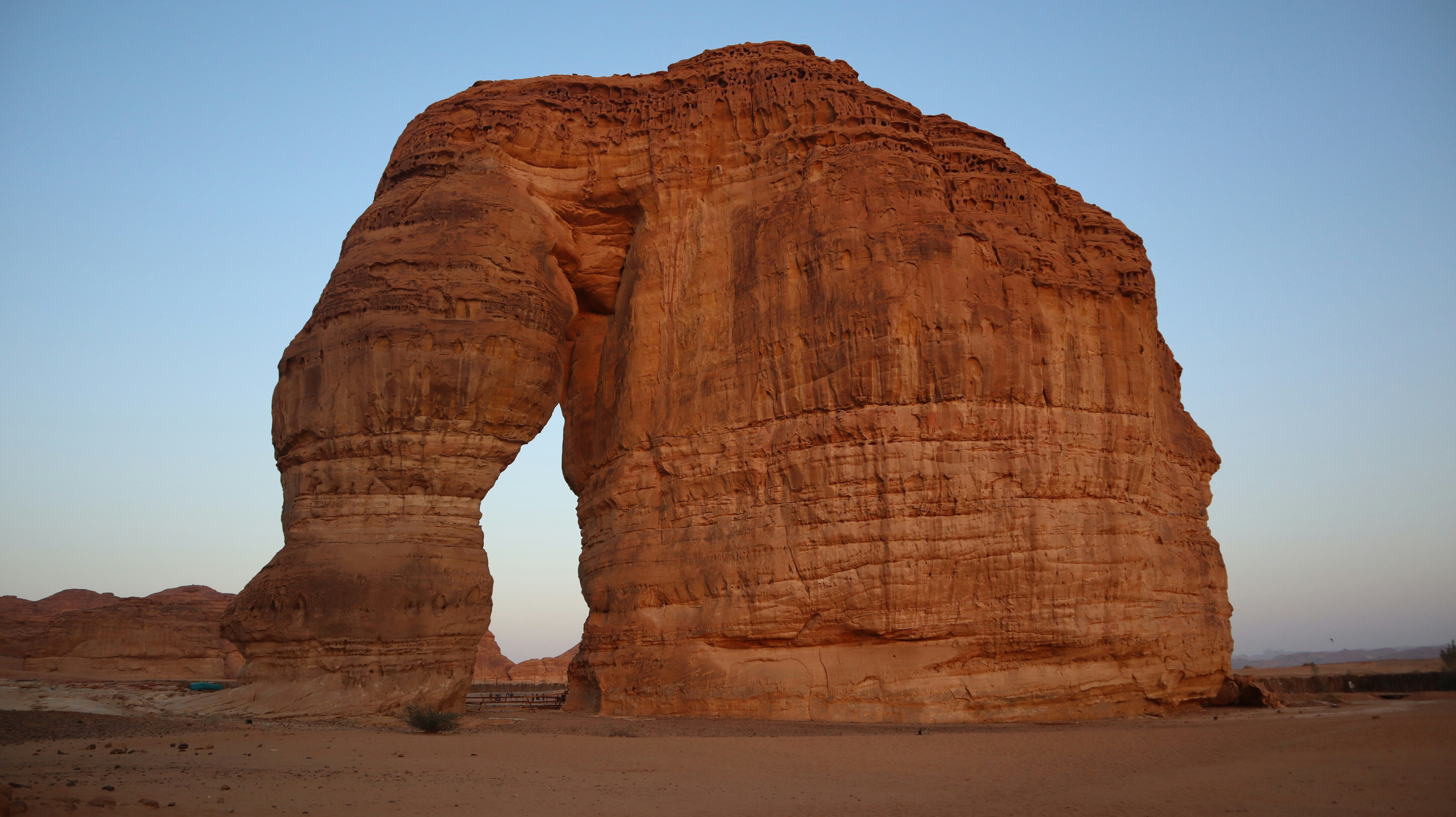 Formación rocosa en el desierto de AlUla
