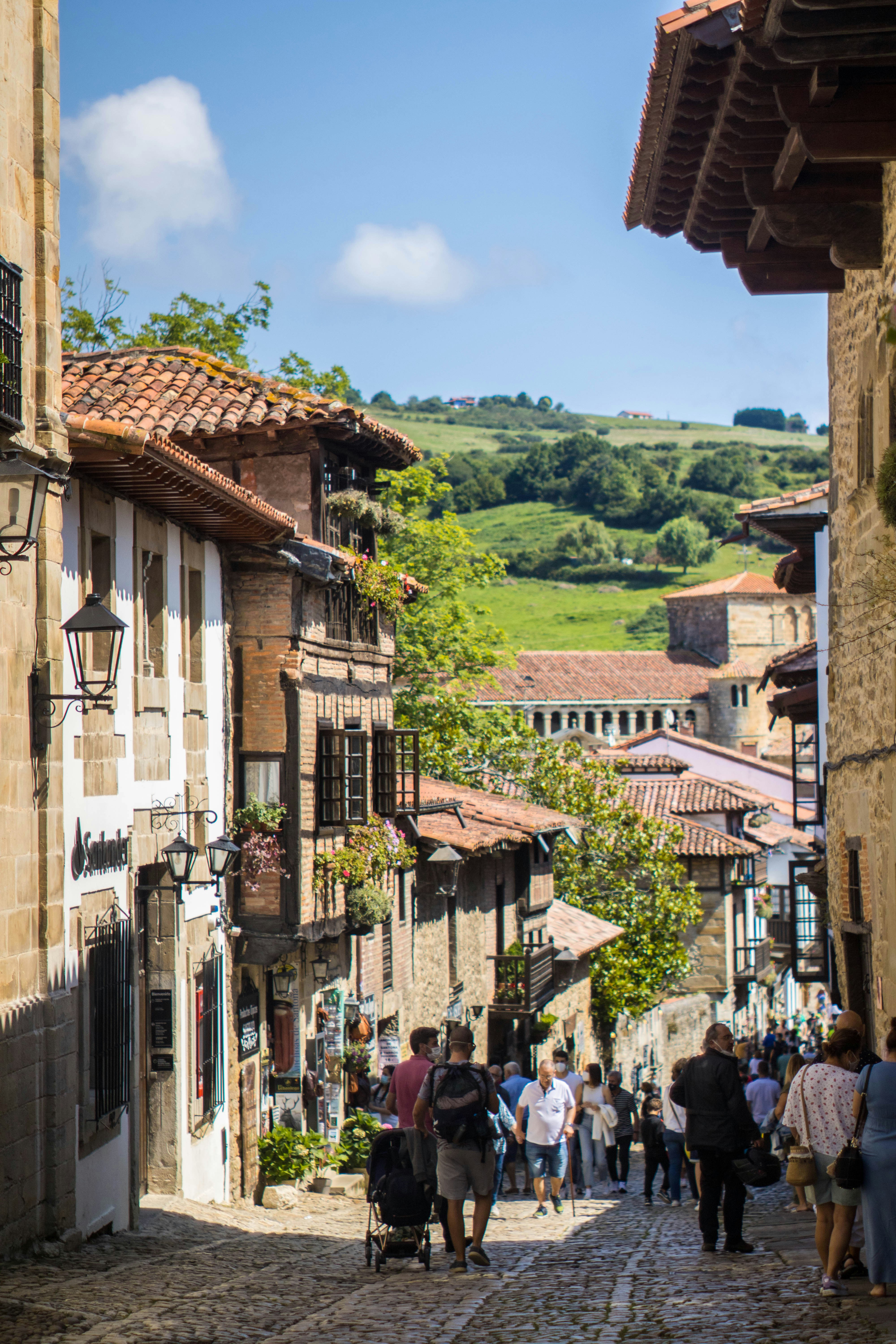 Calles empedradas medievales de Santillana del Mar